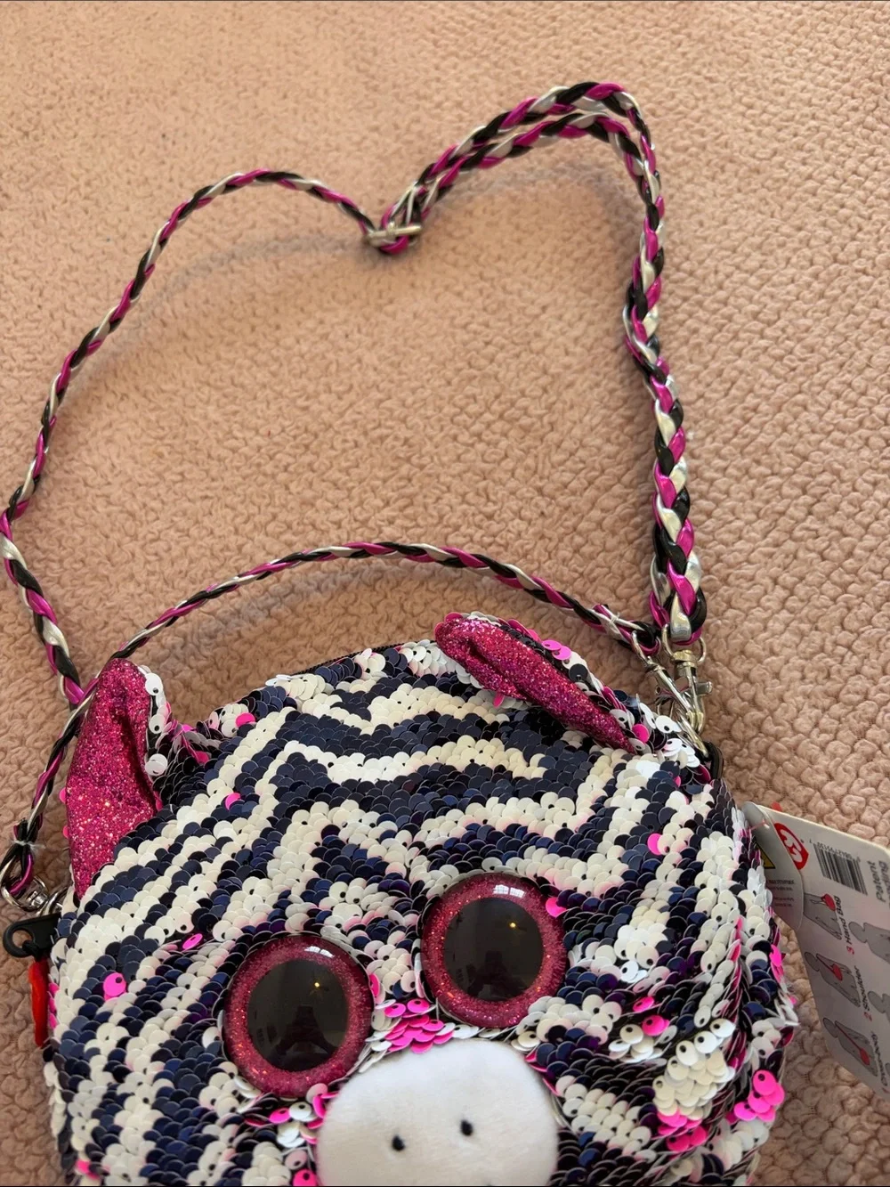 Ty Girls Sequin Animal Crossbody Bag